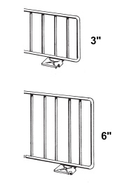 Wire Gondola Shelving Dividers